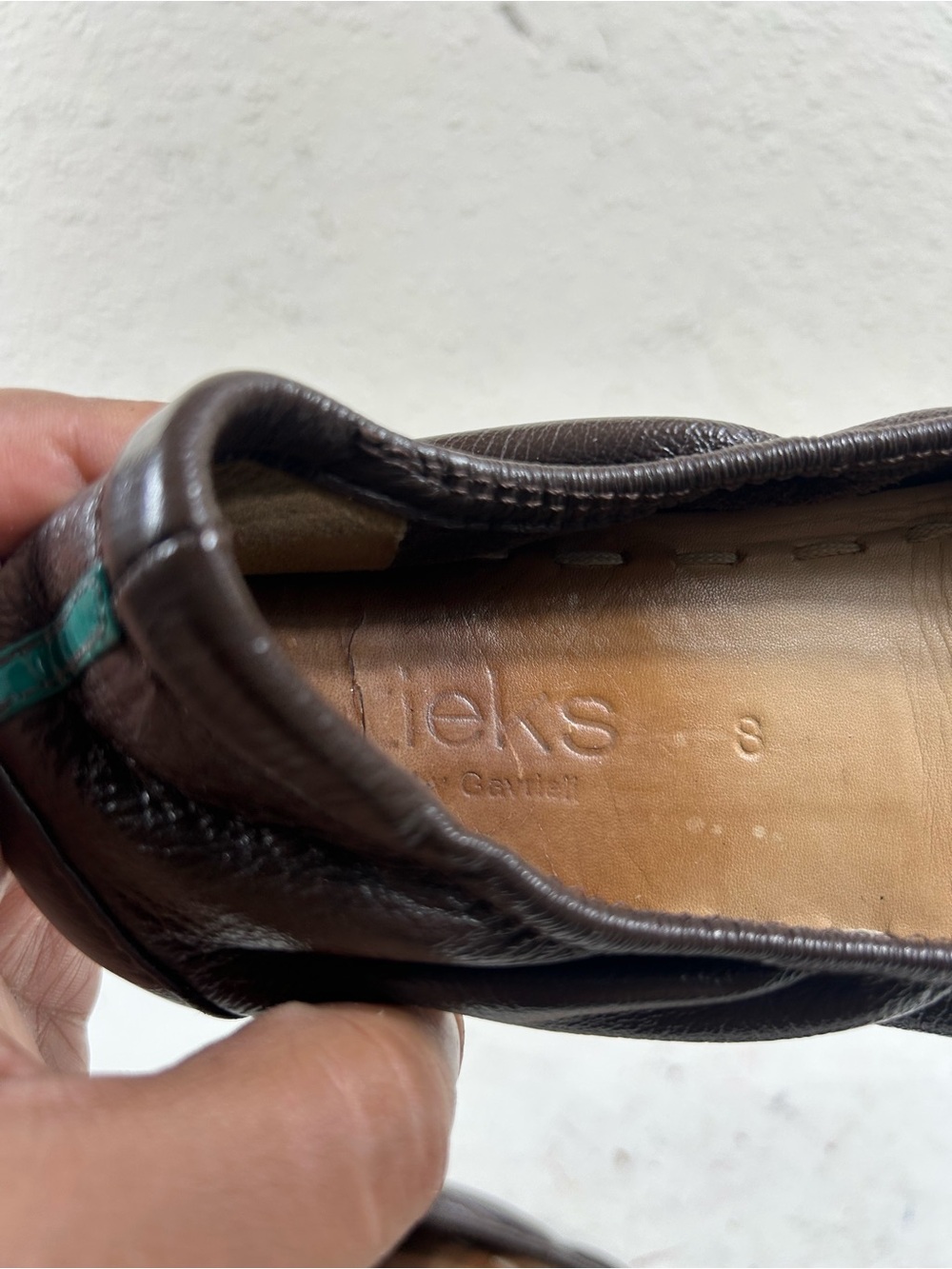 TIEKS BY GAVRIELI brown leather ballet flats - Picture 5 of 6